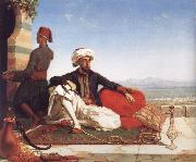 Hicks, Thomas Advocat Taylor with a View of Damascus oil on canvas